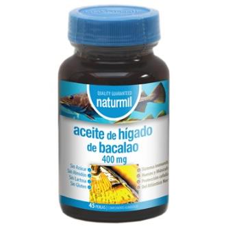 ÓLEO DE FIGADO DE BACALHAU 400mg. 45pearls