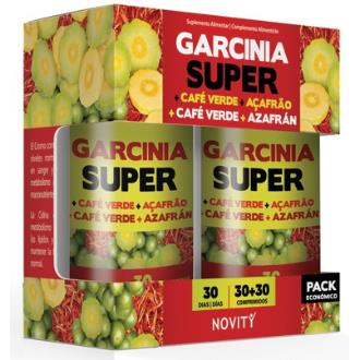 GARCINIA SUPER+CAFÉ VERDE+AÇAFRÃO SUPER 30+30comp.
