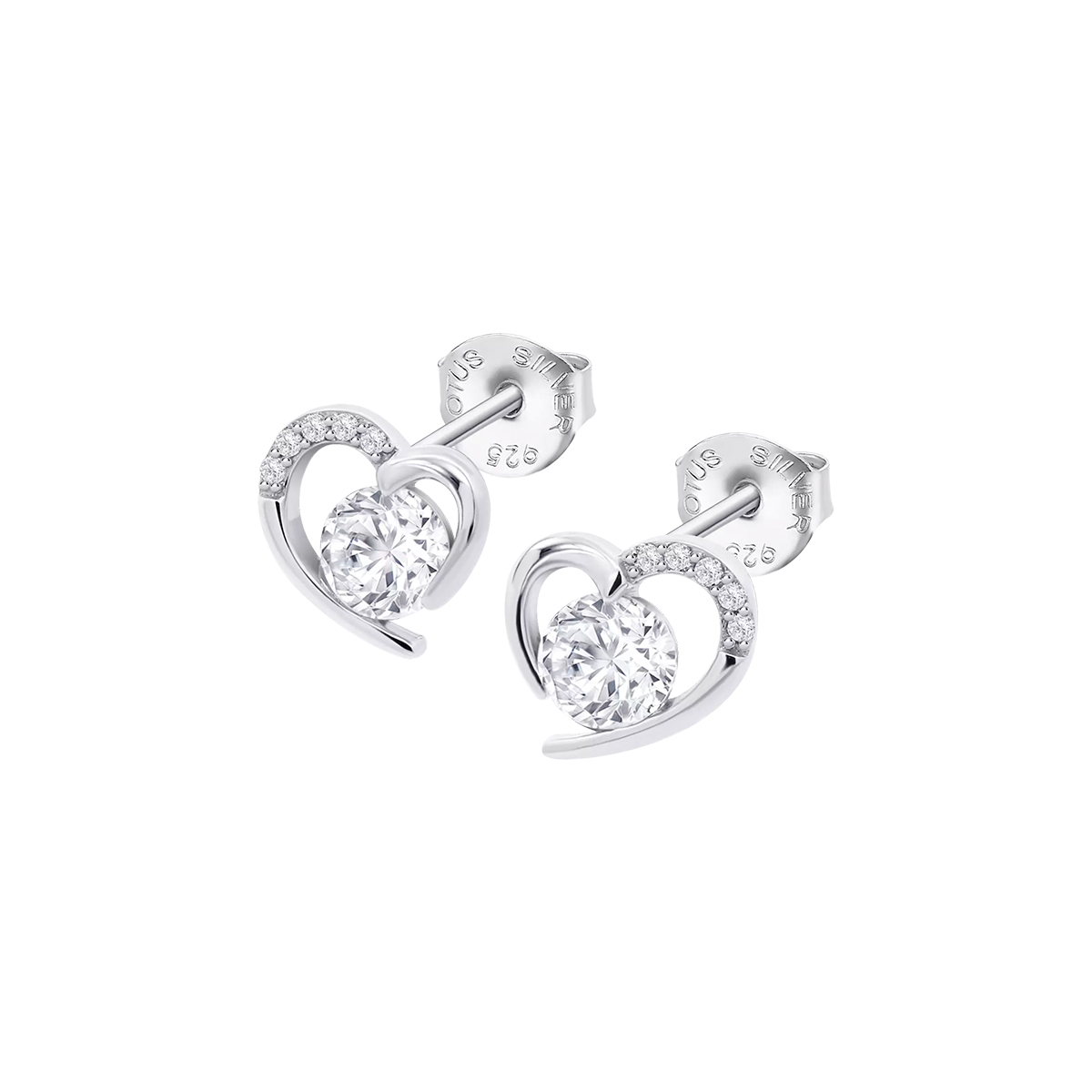 PAR DE BRINCOS LOTUS SILVER, PRATA 925
